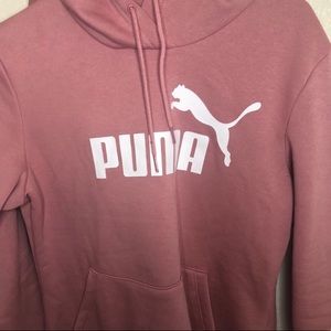 Pink Puma Hoodie Size Small